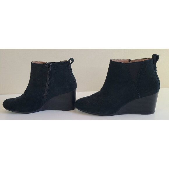 Vionic Women's Parkwood Paloma Black Suede Ankle Booties Boots Size 7 Mint - Picture 4 of 10